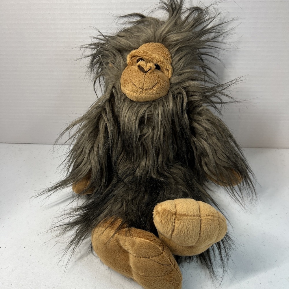 Wishpets Sasquatch Bigfoot Plush 2016 Gray Brown Yeti Stuffed Animal 17"